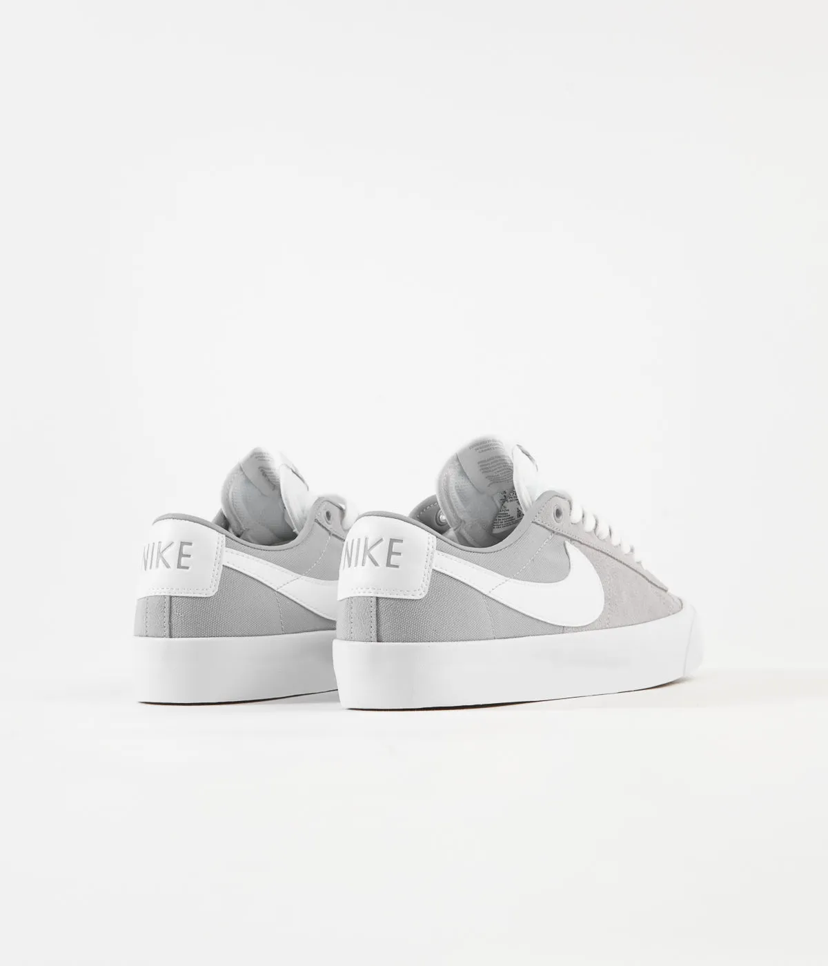 Nike SB Blazer Low Pro GT Shoes - Wolf Grey / White - Wolf Grey - White