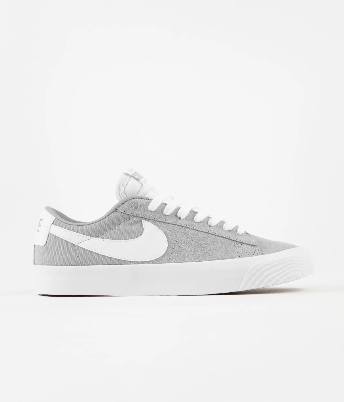 Nike SB Blazer Low Pro GT Shoes - Wolf Grey / White - Wolf Grey - White