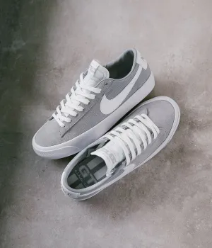 Nike SB Blazer Low Pro GT Shoes - Wolf Grey / White - Wolf Grey - White