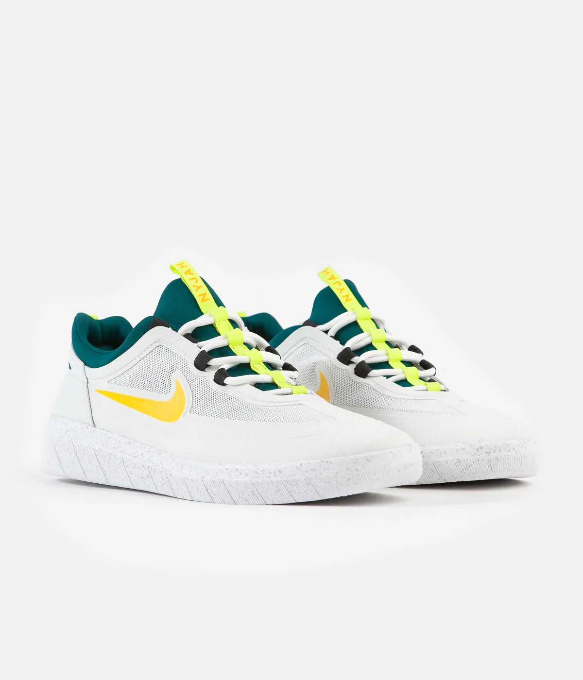 Nike SB Nyjah Free 2 Shoes - Summit White / University Gold - Geode Teal