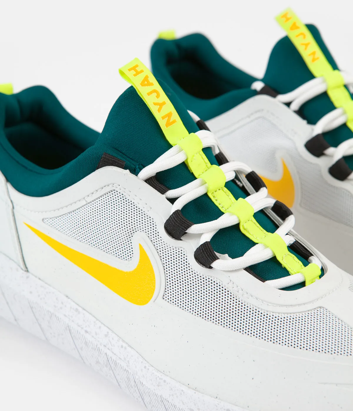 Nike SB Nyjah Free 2 Shoes - Summit White / University Gold - Geode Teal