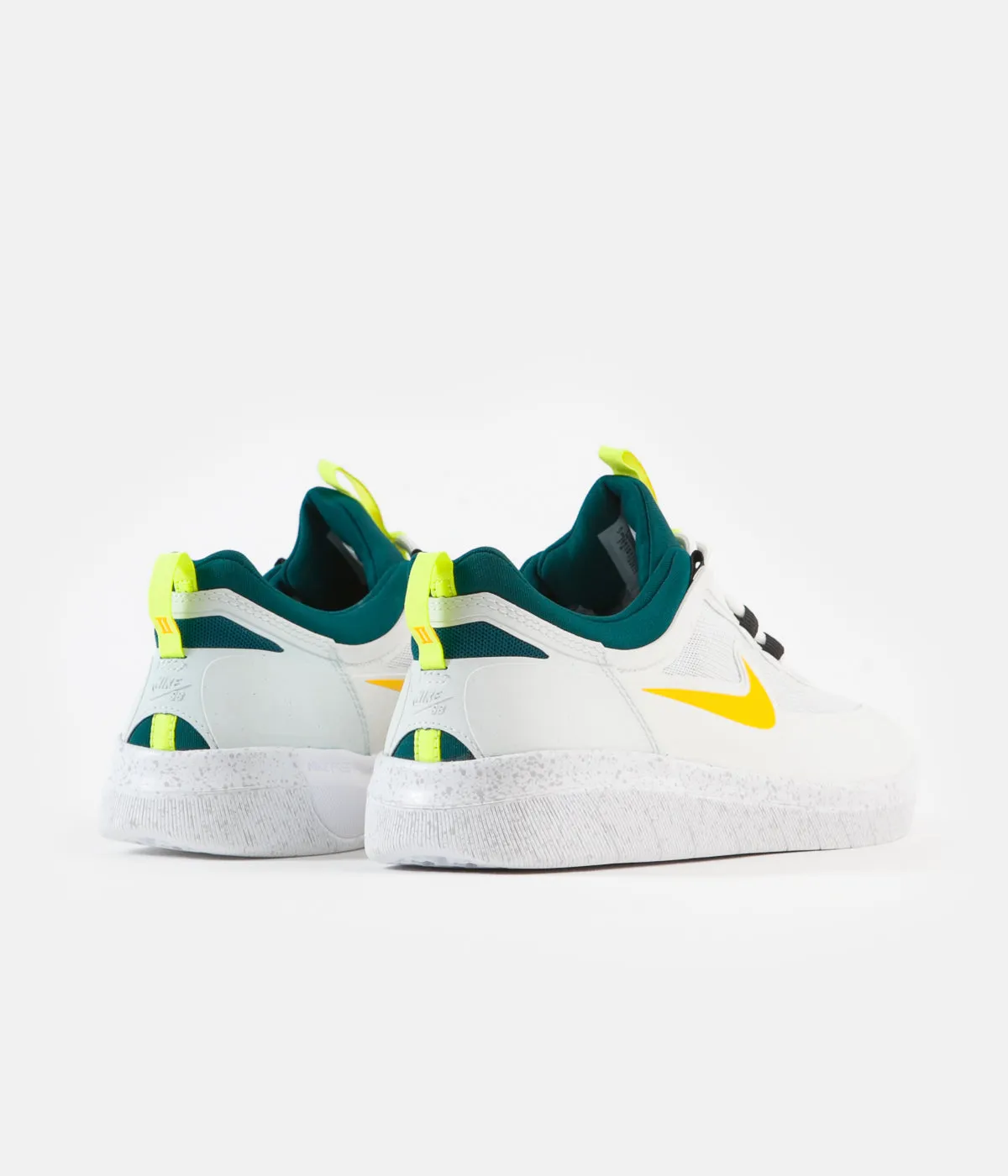 Nike SB Nyjah Free 2 Shoes - Summit White / University Gold - Geode Teal