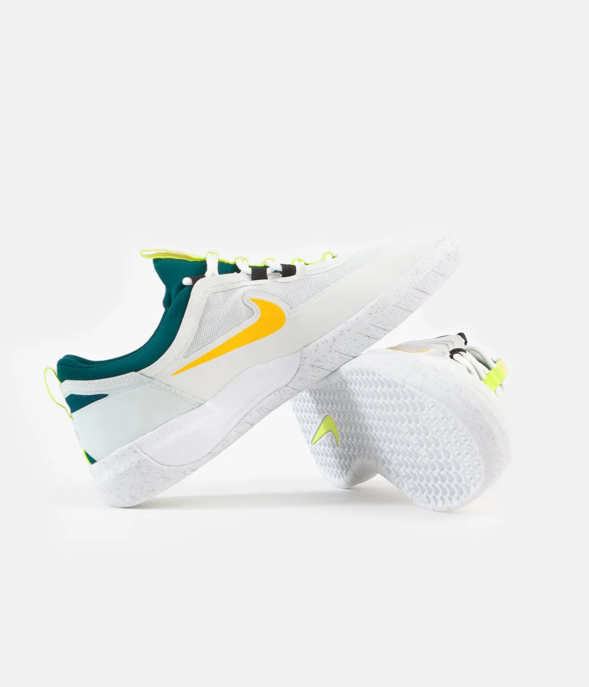 Nike SB Nyjah Free 2 Shoes - Summit White / University Gold - Geode Teal