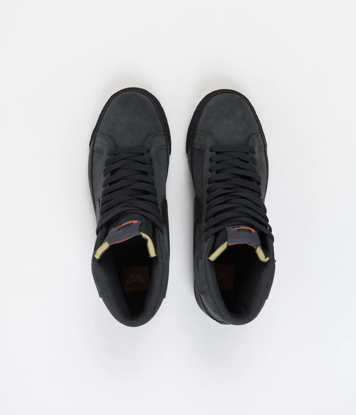 Nike SB Orange Label Blazer Mid Shoes - Dark Smoke Grey / Black - Dark Smoke Grey - Black