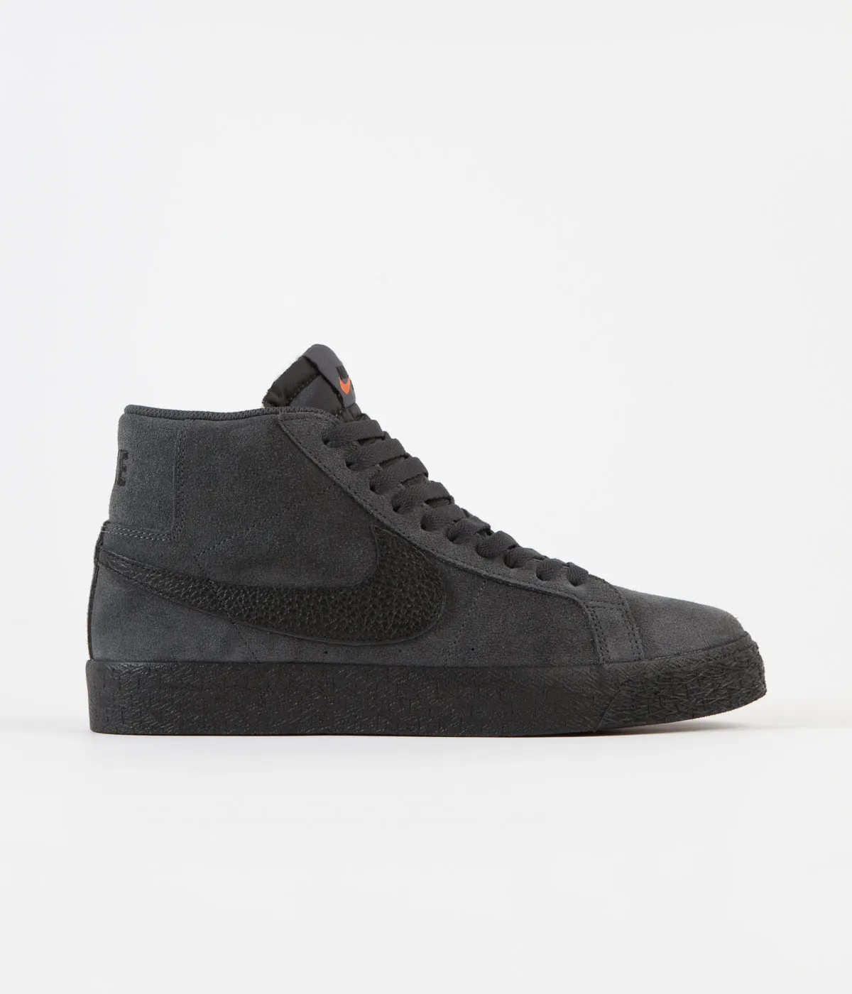 Nike SB Orange Label Blazer Mid Shoes - Dark Smoke Grey / Black - Dark Smoke Grey - Black