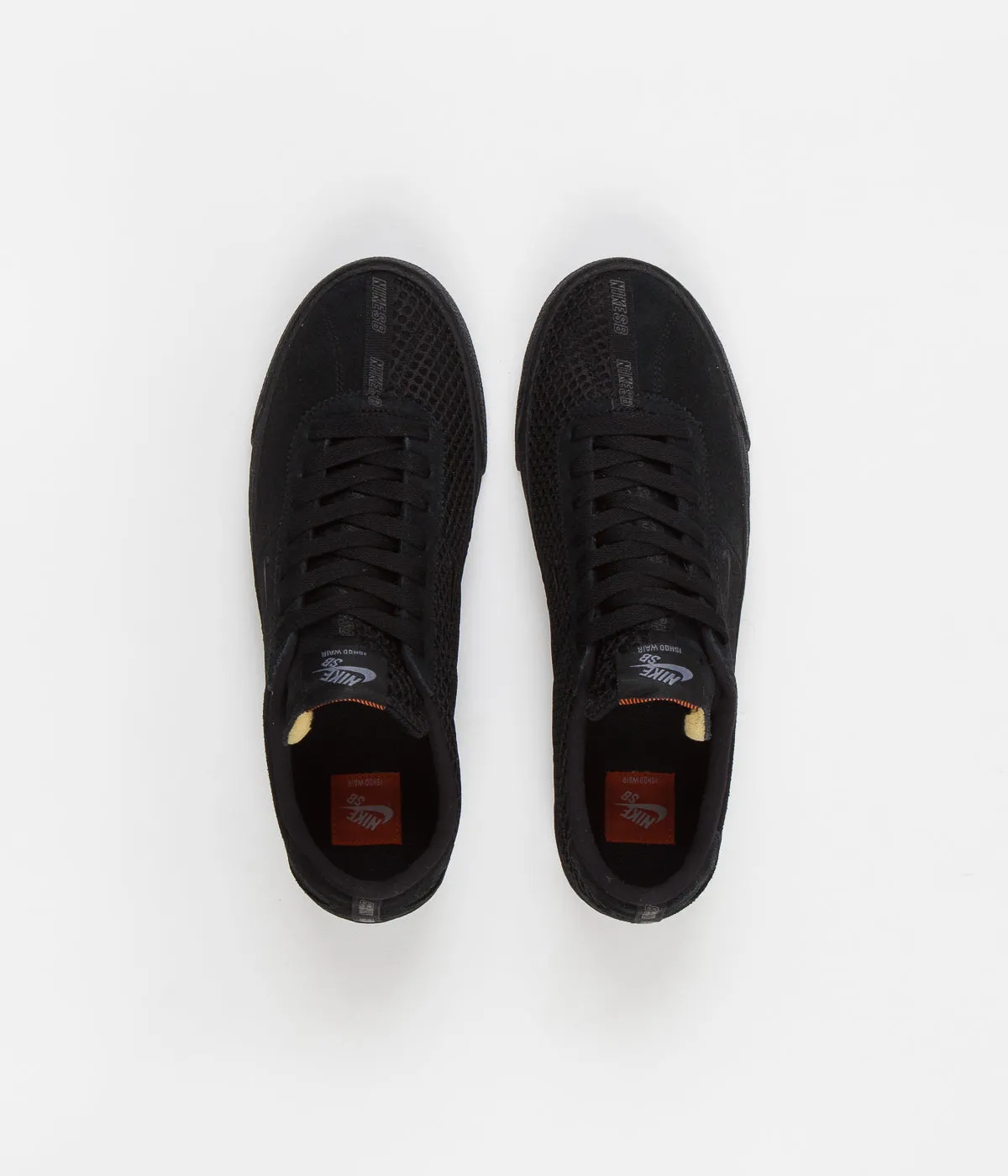Nike SB Orange Label Bruin Ultra 'Ishod' Shoes - Black / Black - Safety Orange