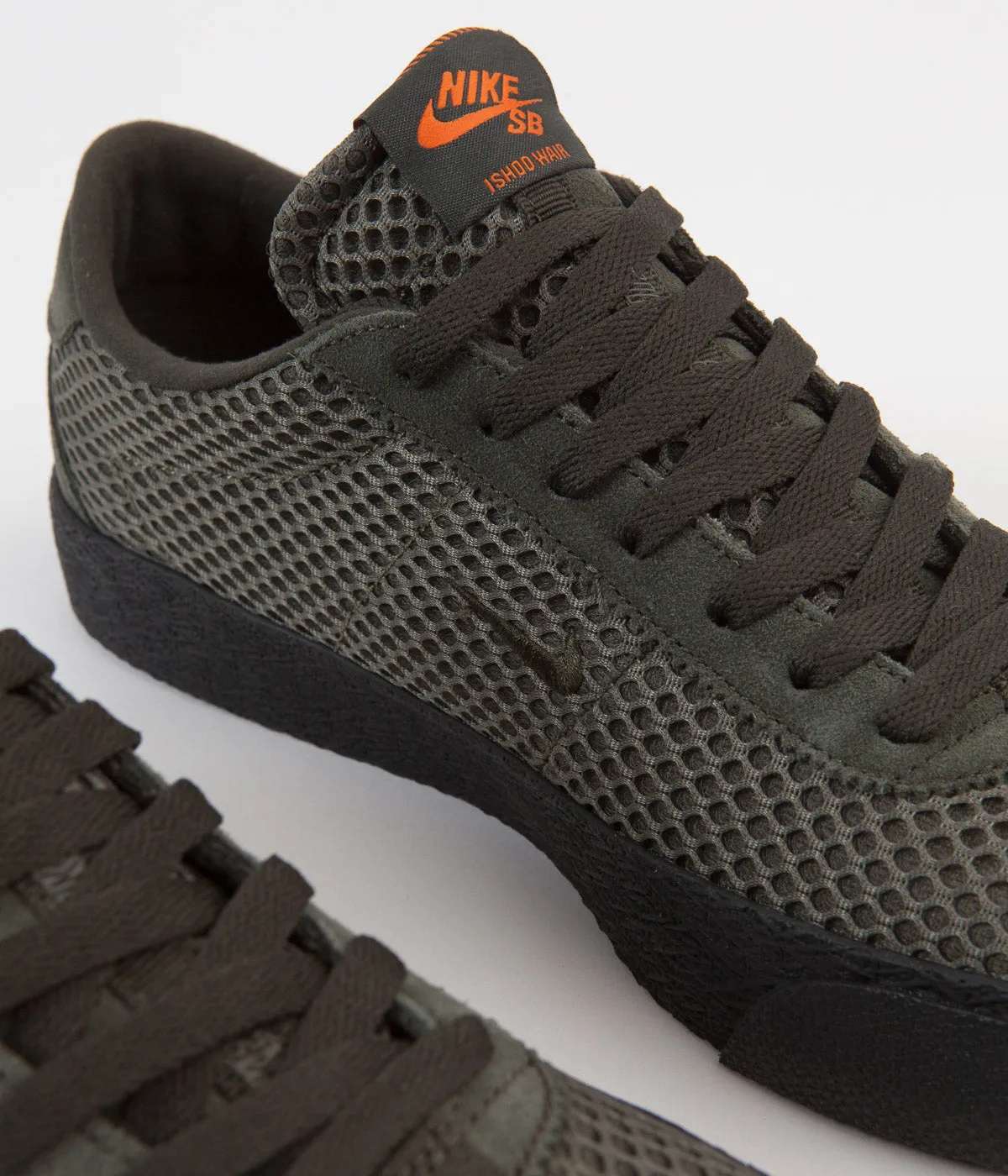 Nike SB Orange Label Bruin Ultra 'Ishod' Shoes - Sequoia / Medium Olive - Safety Orange