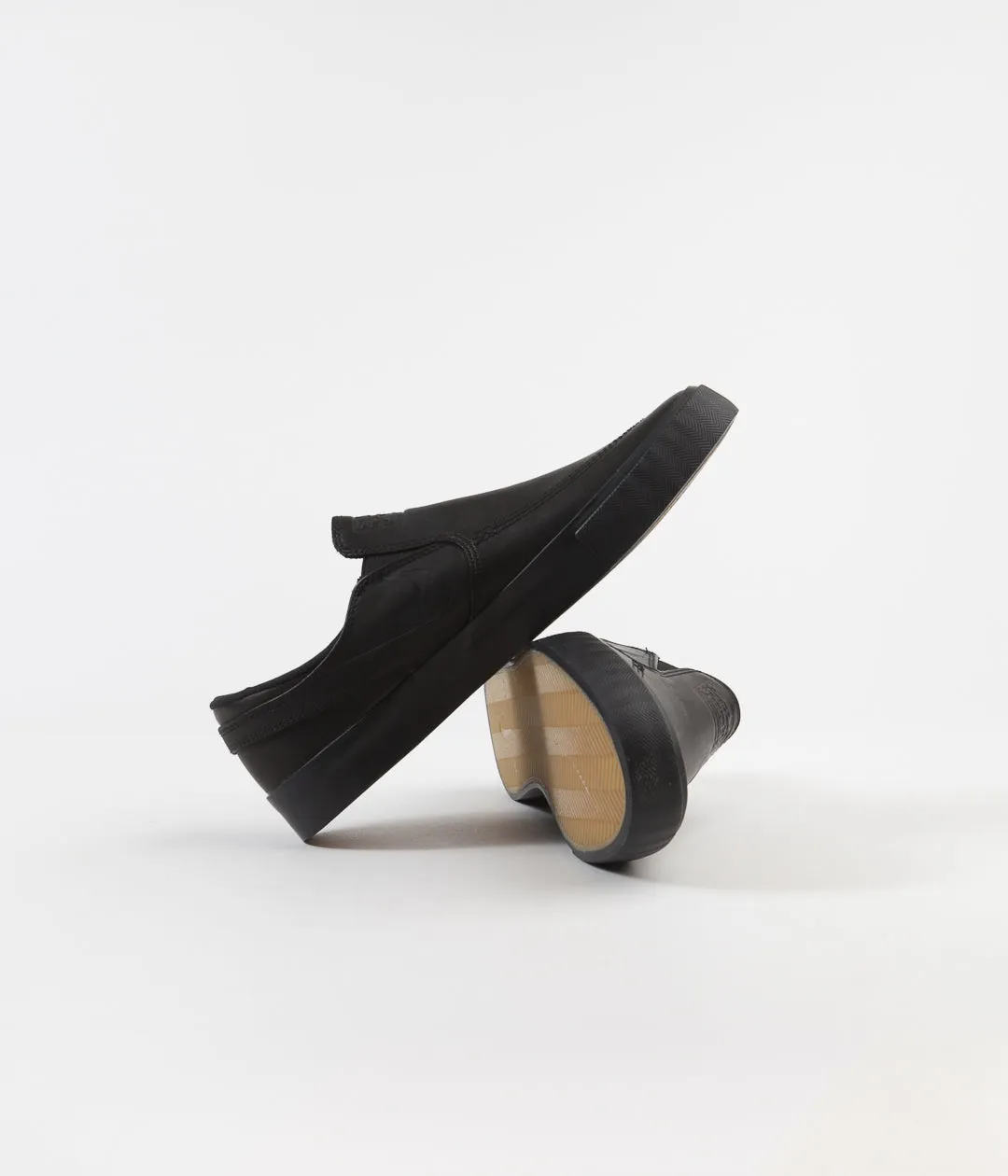 Nike SB Orange Label Janoski Slip On Remastered 'L. Baker' Shoes - Black / Black - Black - Gum Light Brown