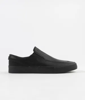 Nike SB Orange Label Janoski Slip On Remastered 'L. Baker' Shoes - Black / Black - Black - Gum Light Brown