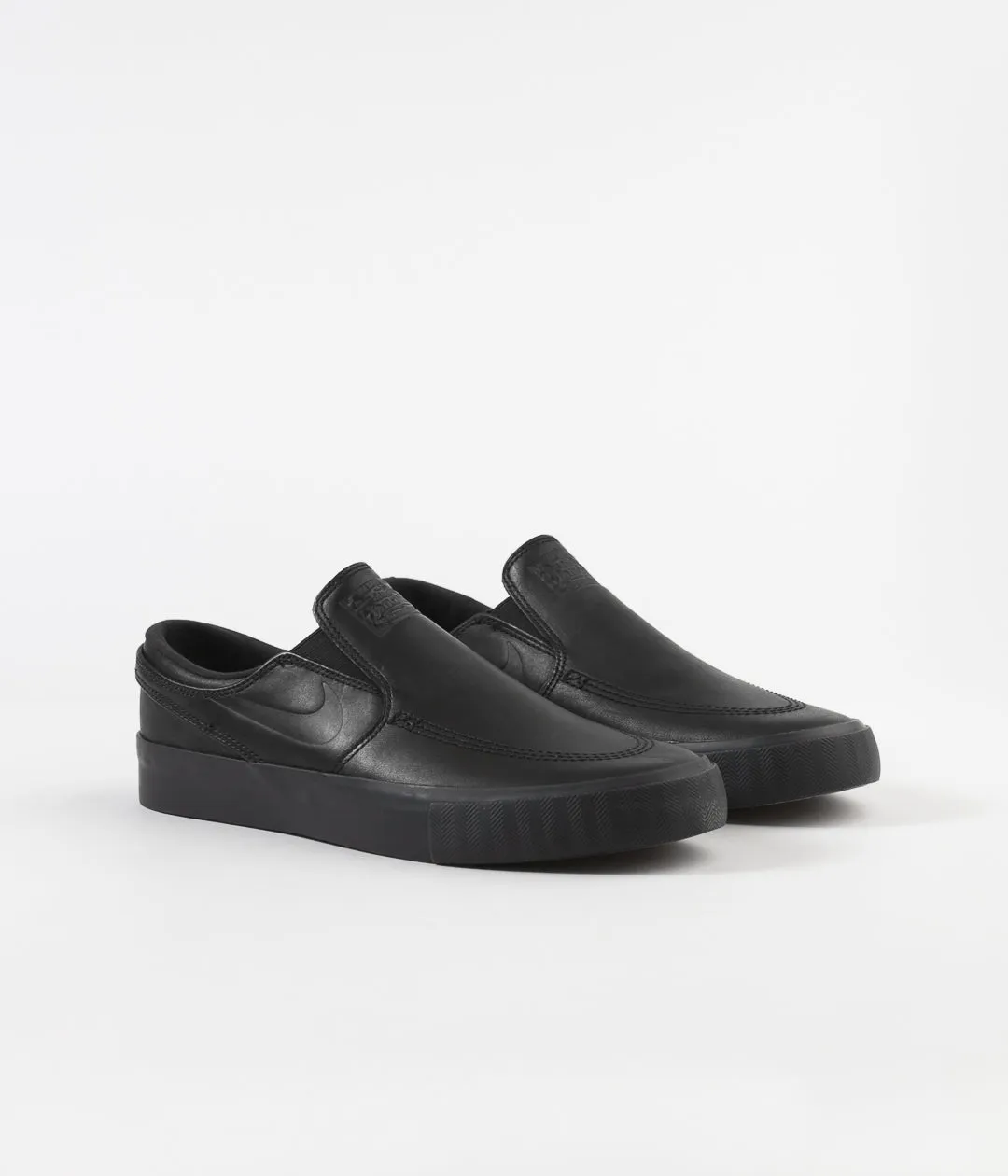 Nike SB Orange Label Janoski Slip On Remastered 'L. Baker' Shoes - Black / Black - Black - Gum Light Brown