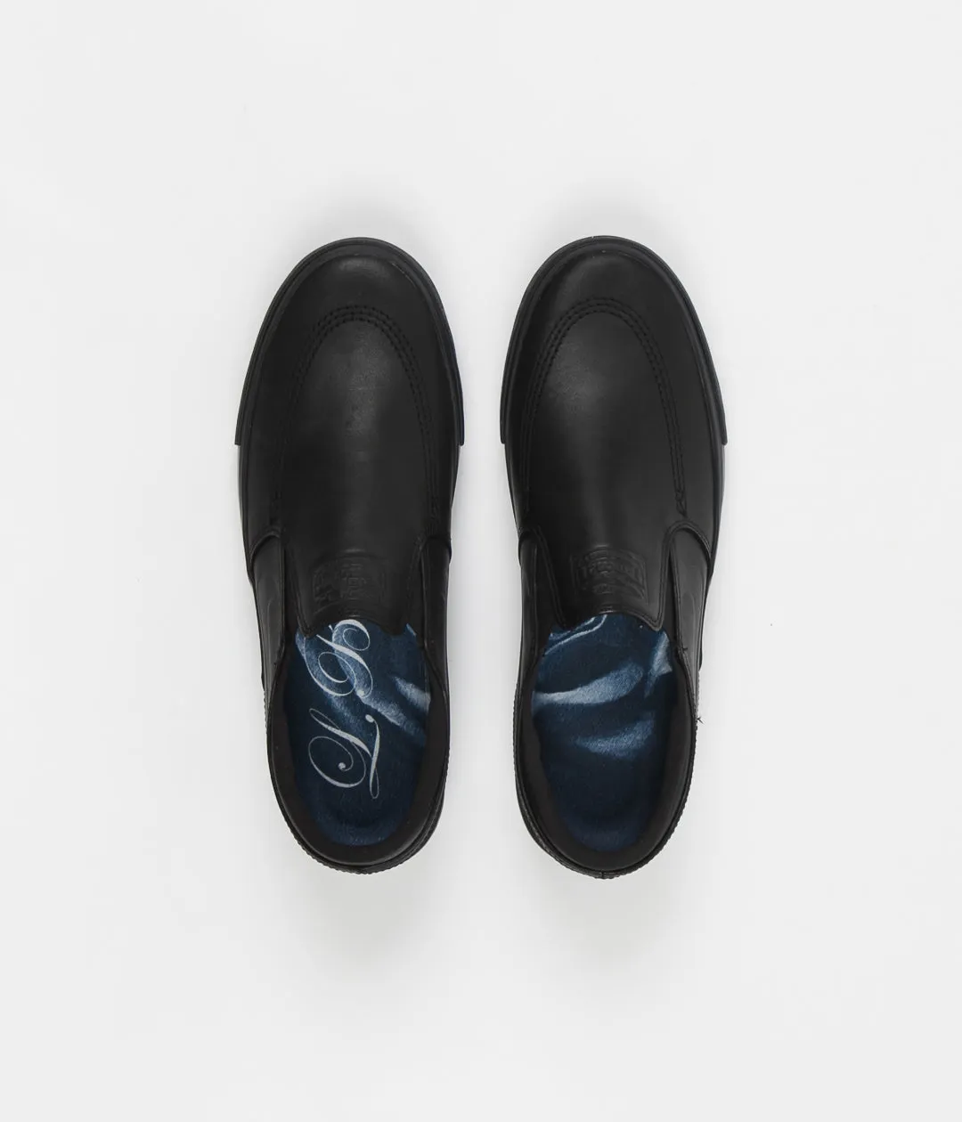 Nike SB Orange Label Janoski Slip On Remastered 'L. Baker' Shoes - Black / Black - Black - Gum Light Brown