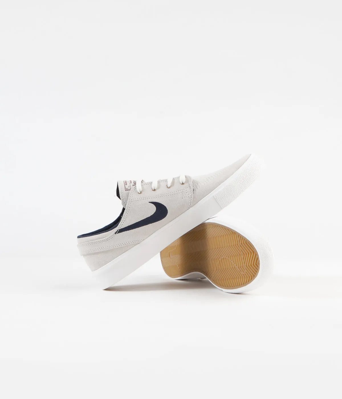 Nike SB Stefan Janoski Remastered Shoes - Summit White / Obsidian - Team Red