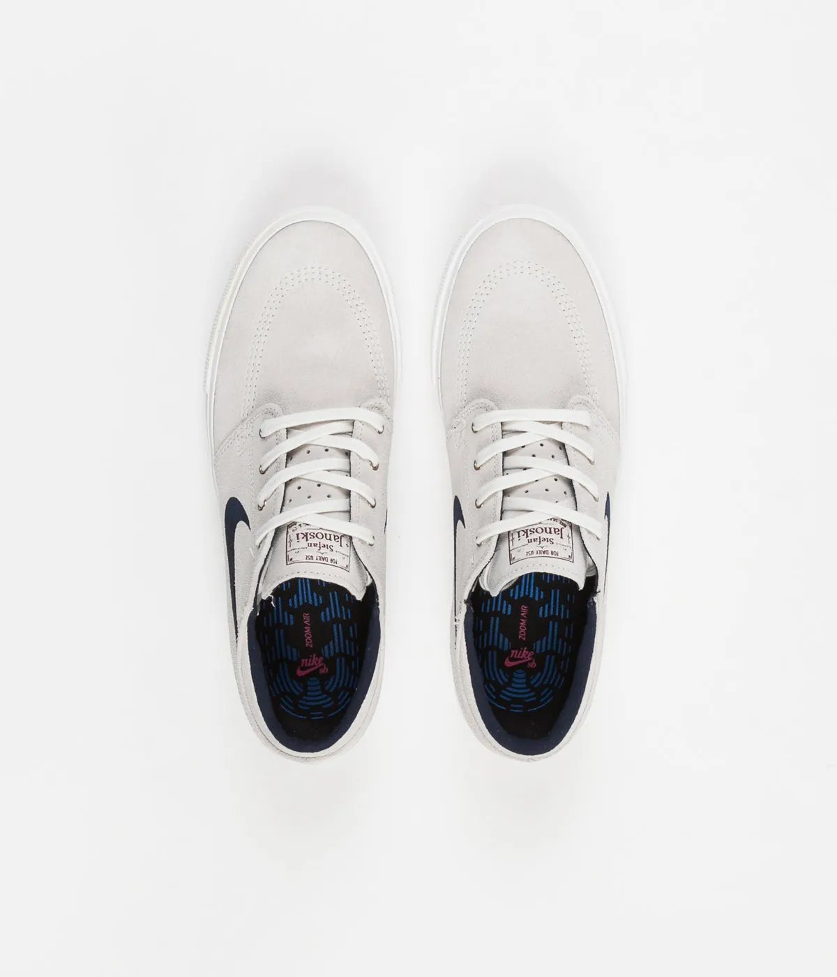Nike SB Stefan Janoski Remastered Shoes - Summit White / Obsidian - Team Red