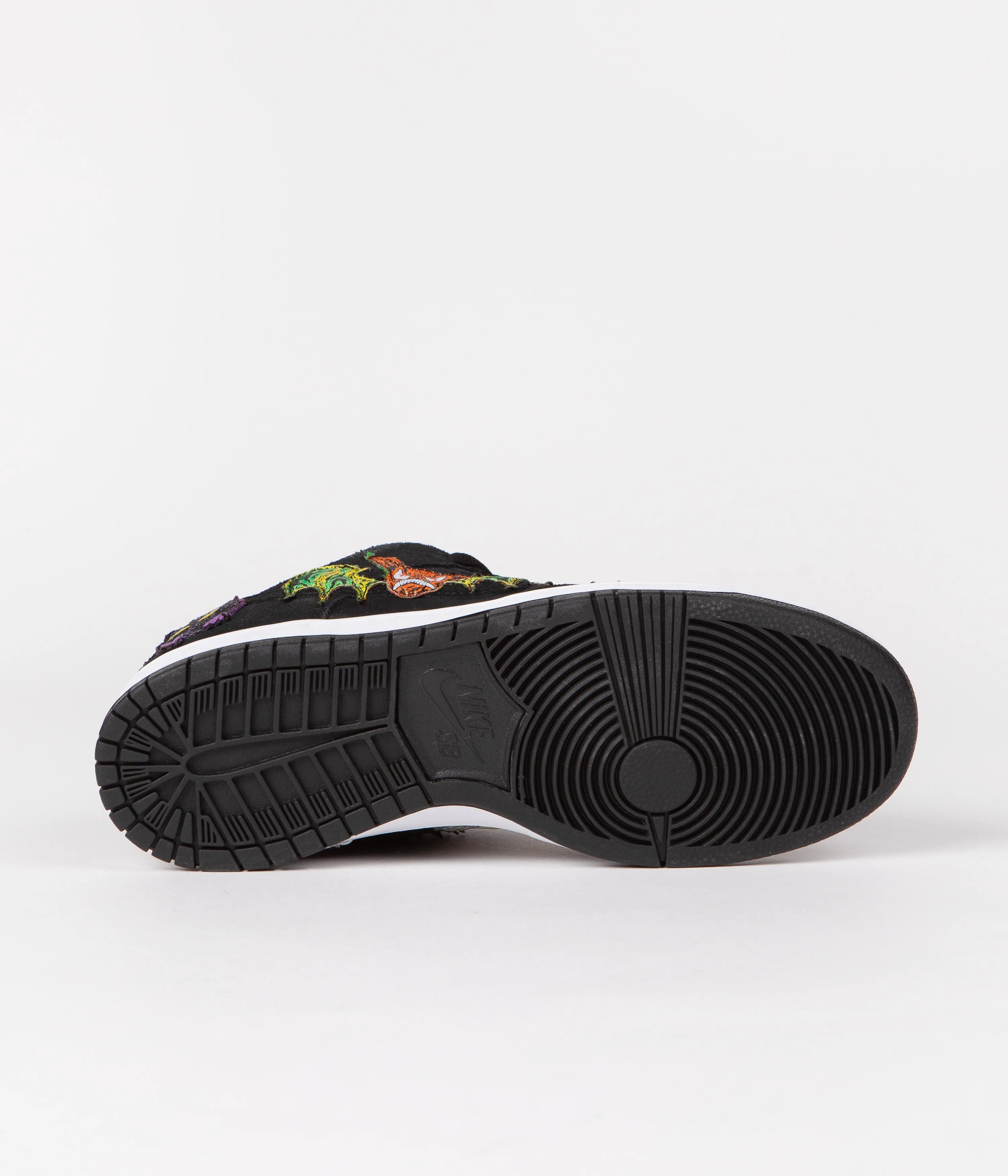 Nike SB x Neckface Dunk Low Pro Shoes - Black / White - Multicolour