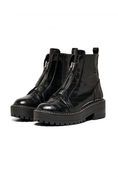 ONLY boots met crocostructuur | Onlbrandy