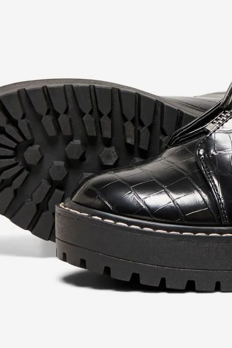 ONLY boots met crocostructuur | Onlbrandy