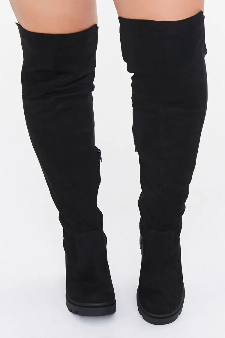 Over-the-Knee Lug Boots (Wide)