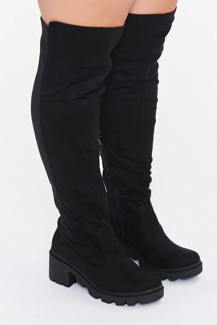 Over-the-Knee Lug Boots (Wide)