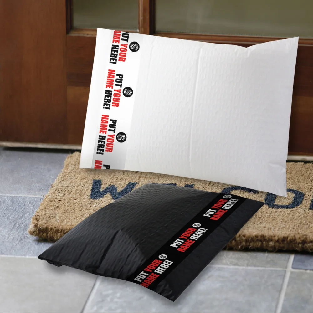 Padded Mailer with Banner (Black - side opening) Price per carton