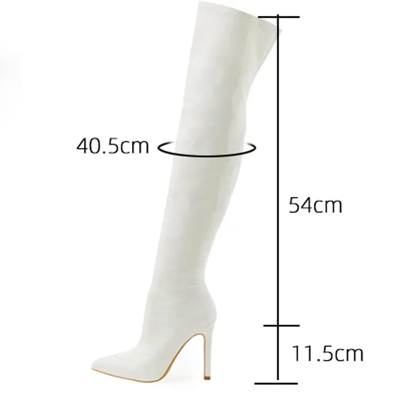 Patent Leather Over the Knee Boots