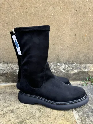 Pedro Miralles Rubber Sole Black Ankle Boot