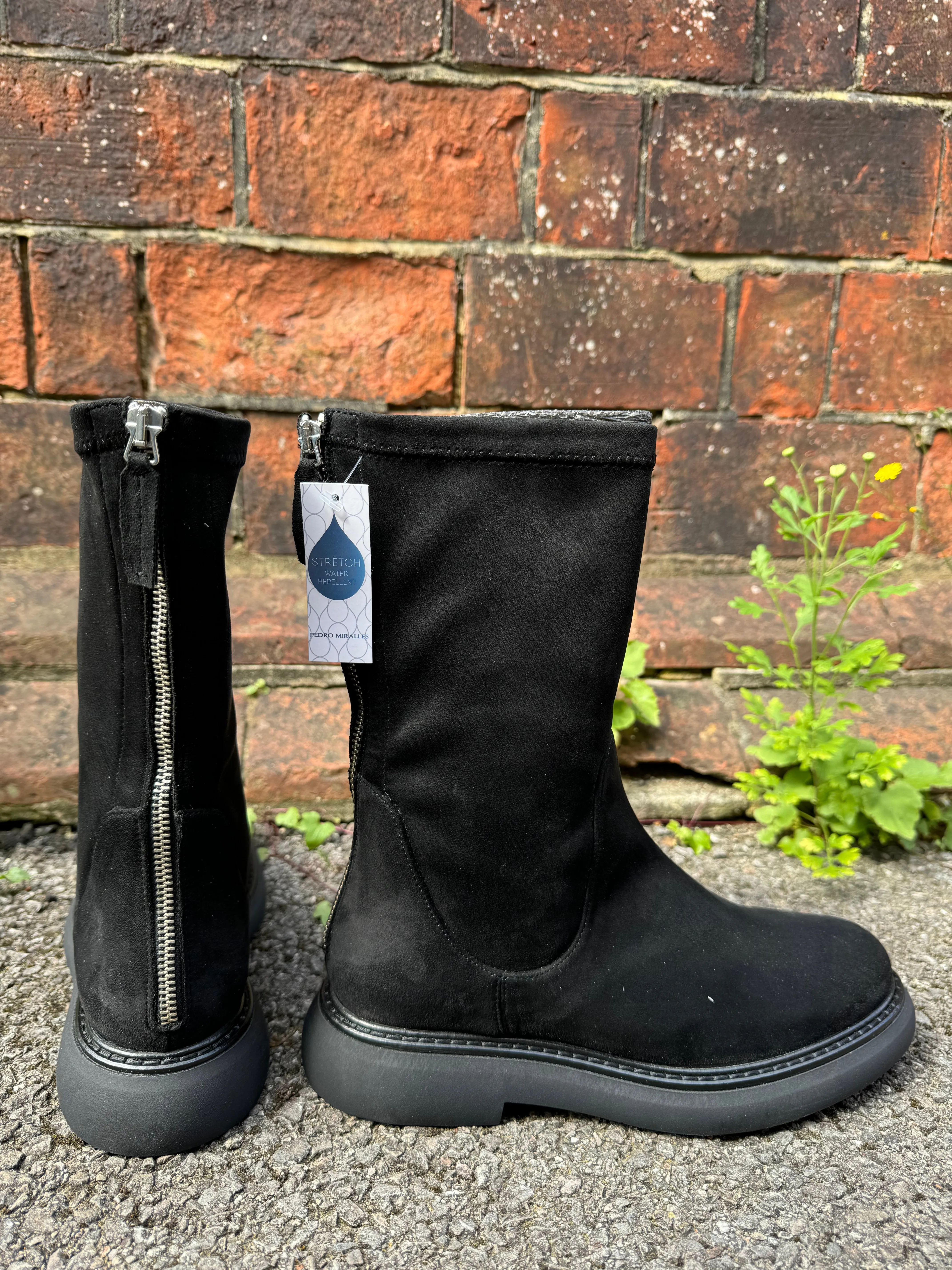 Pedro Miralles Rubber Sole Black Ankle Boot