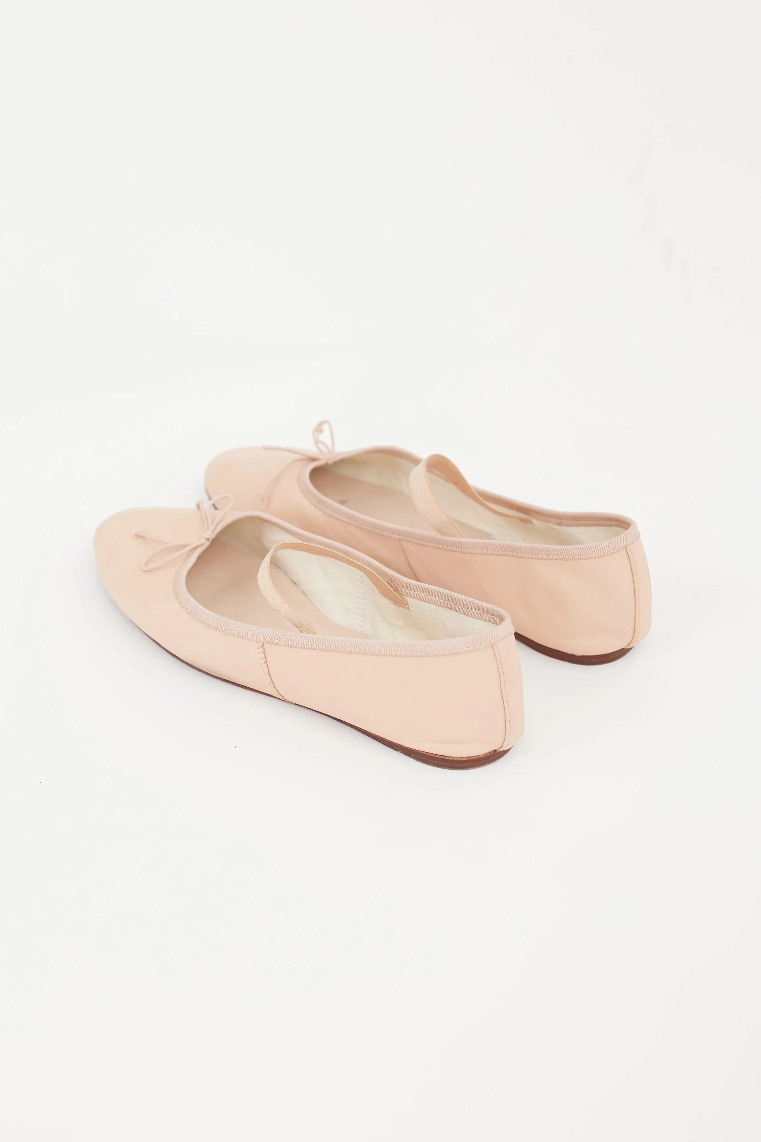 Pink Leather Leonie Ballet Flat