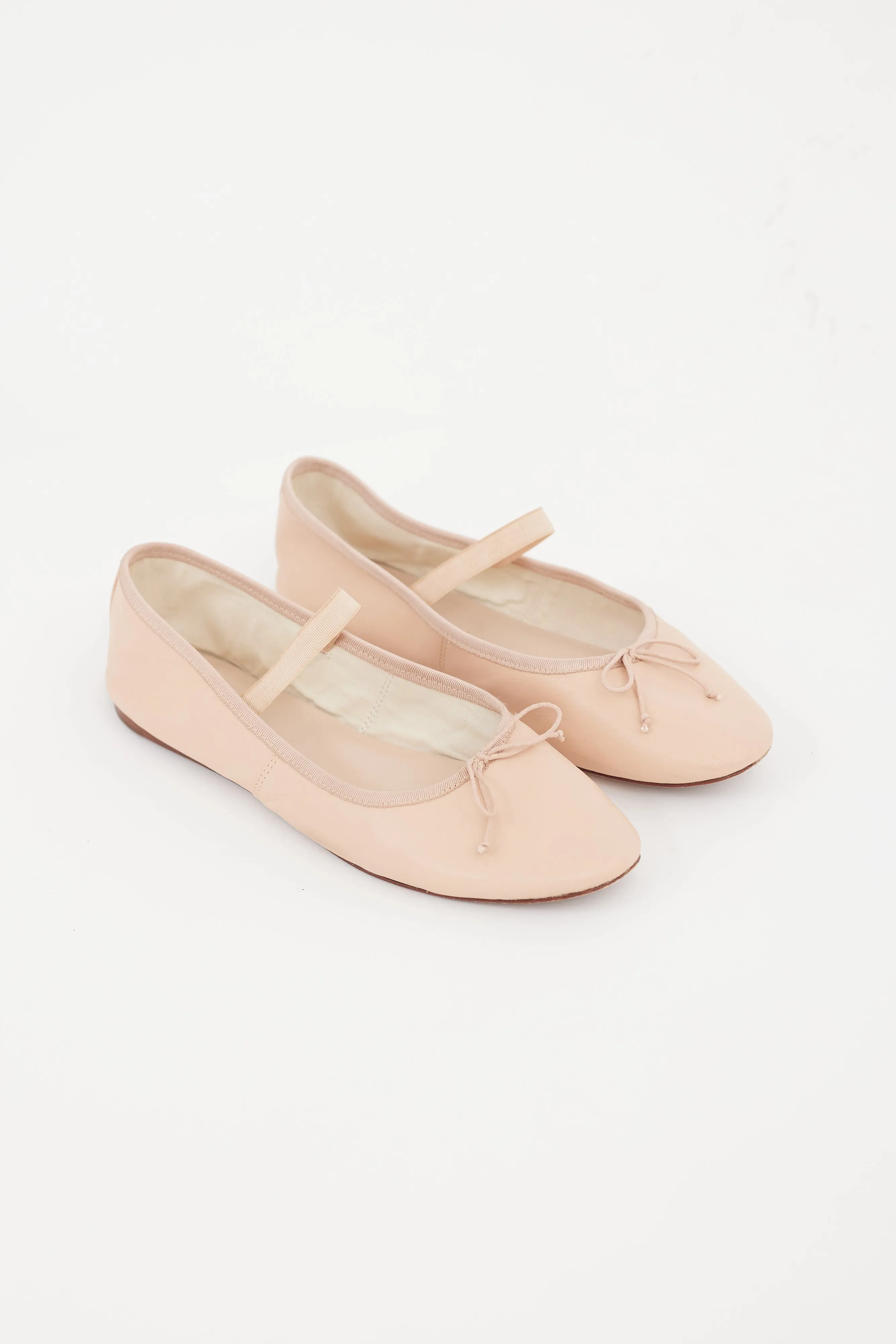 Pink Leather Leonie Ballet Flat