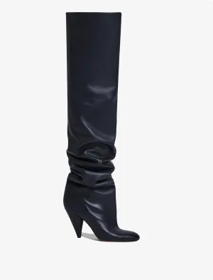 Proenza Schouler Cone Over The Knee Boots - Black