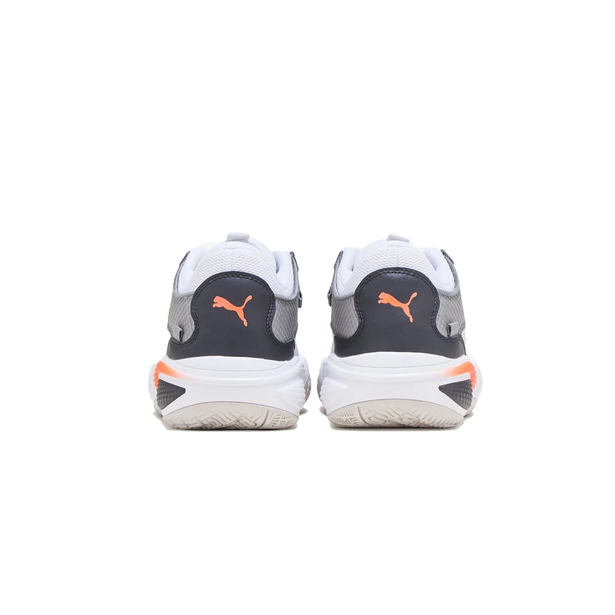 Puma Mens Court Ride Shoes 'Puma White/ Nrgy Red'