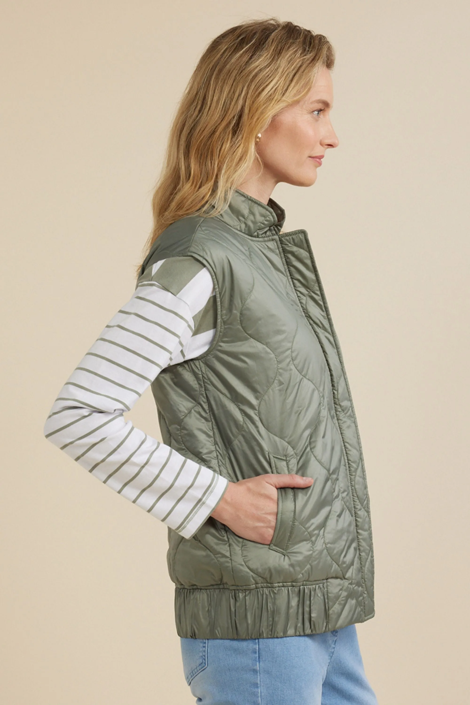 QUILTED VEST - YT24W6212