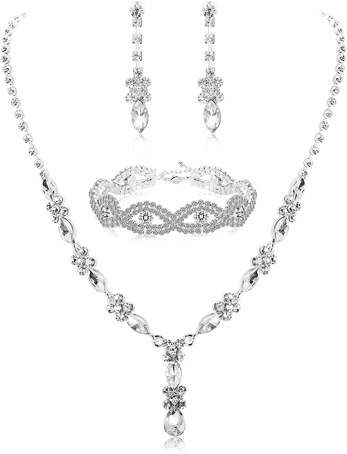 Rhinestone Bridesmaid Jewelry Sets