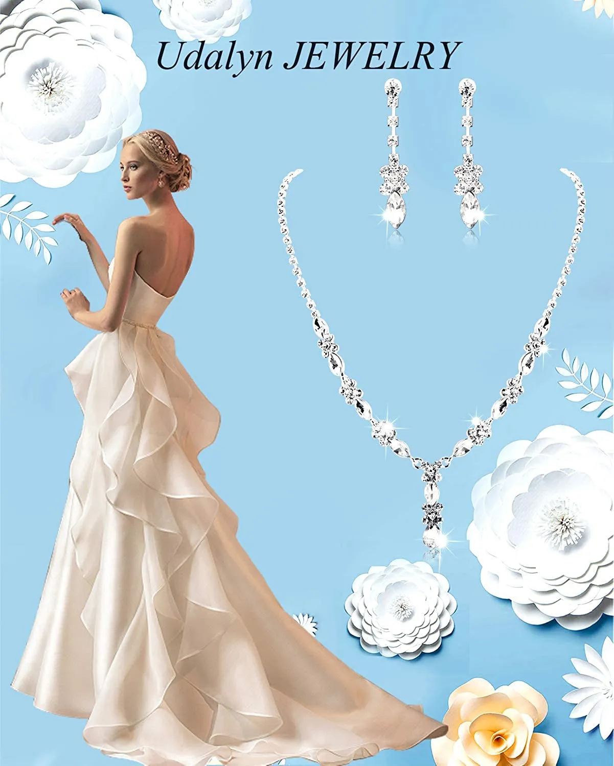 Rhinestone Bridesmaid Jewelry Sets
