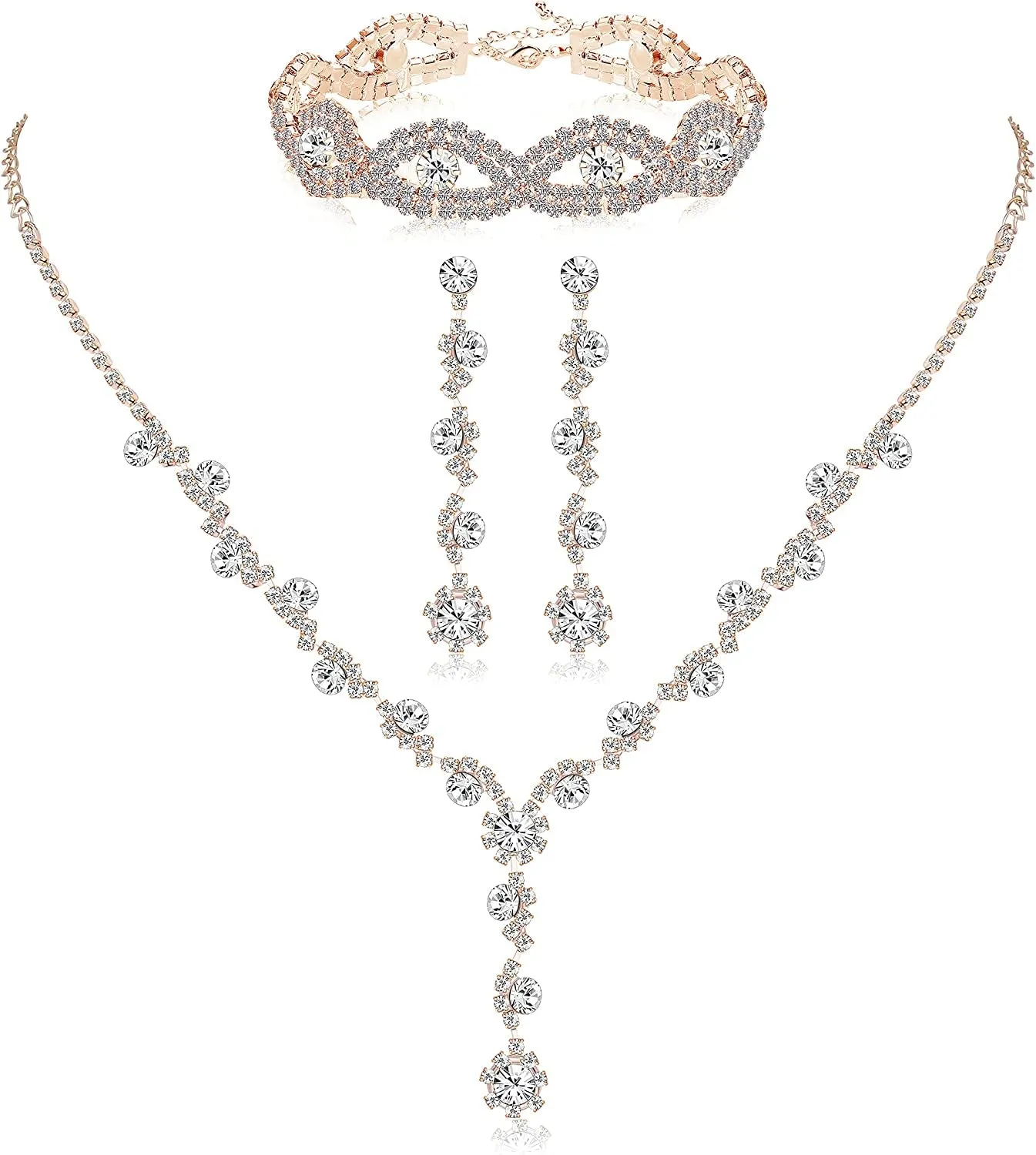 Rhinestone Bridesmaid Jewelry Sets