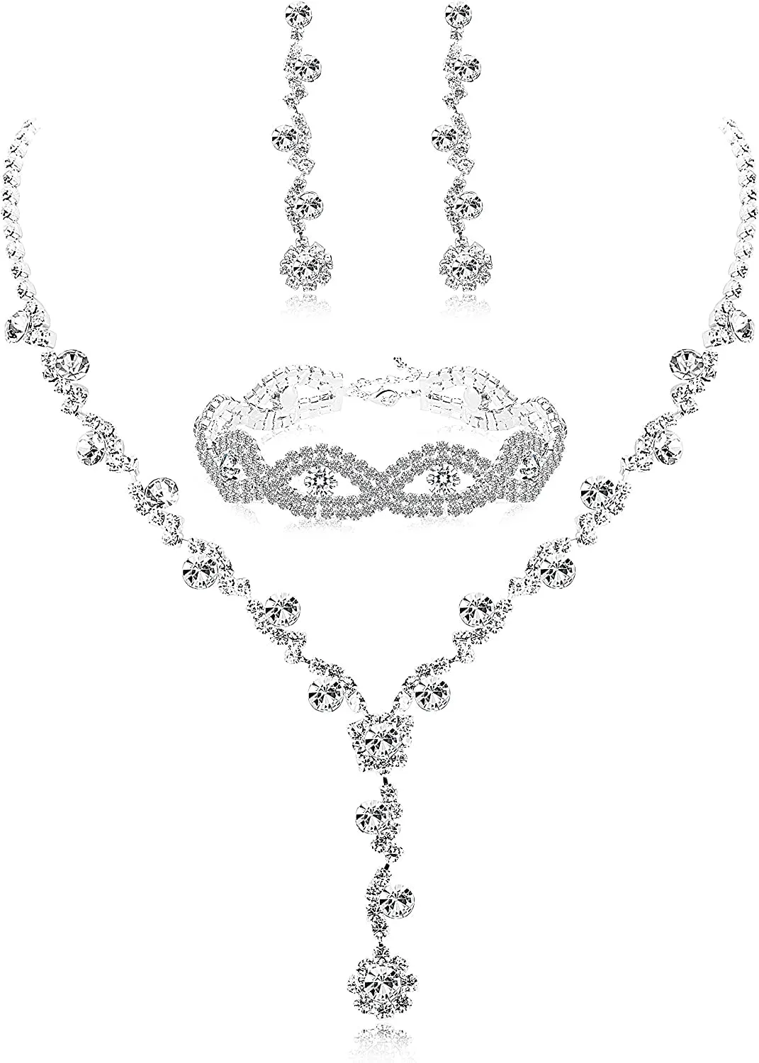 Rhinestone Bridesmaid Jewelry Sets