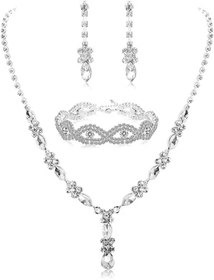 Rhinestone Bridesmaid Jewelry Sets