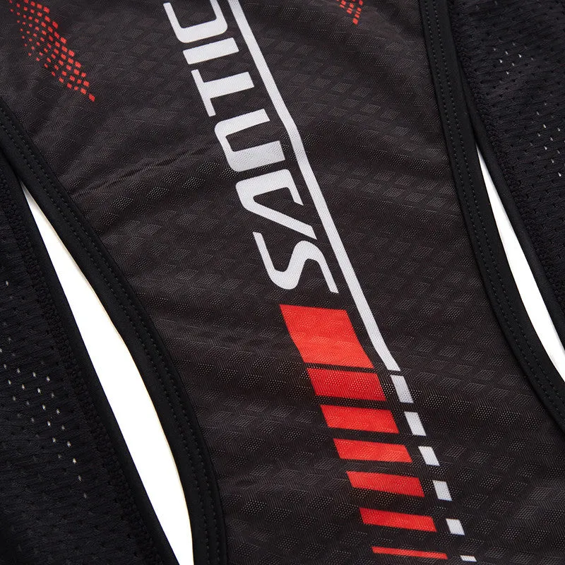 Santic Alok Black Men Padded Cycling Bib Shorts