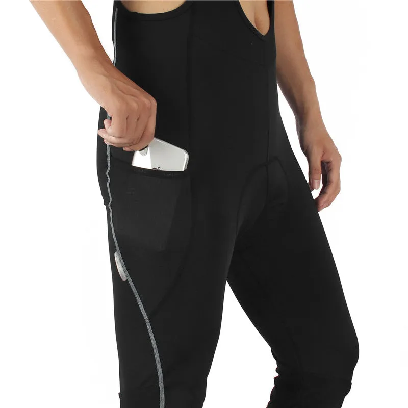 Santic Carl Grey Men Cycling Bib Long Pants