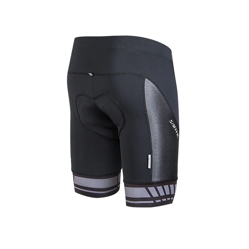 Santic Cayenne Black Men Padded Cycling Shorts