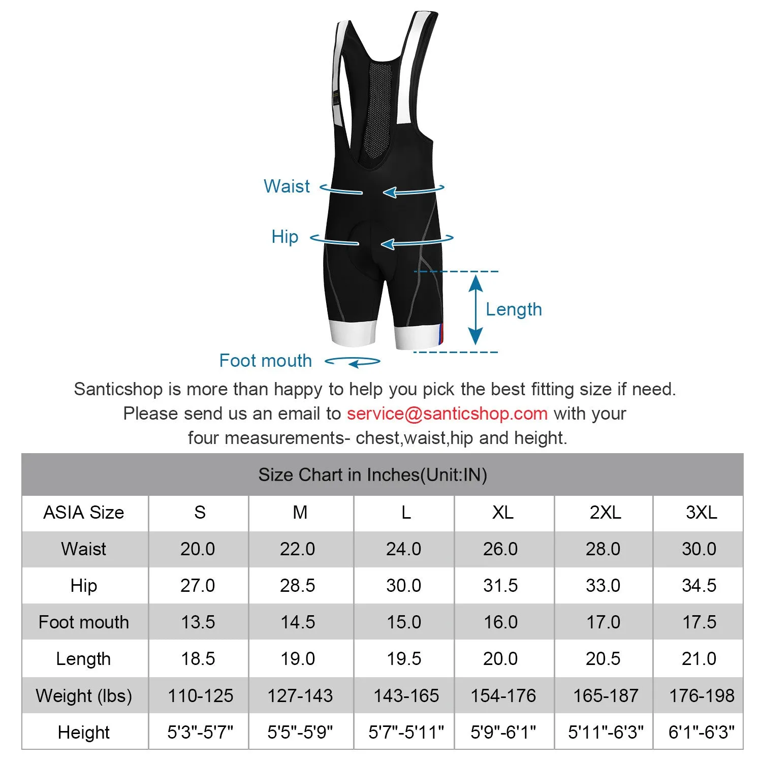 Santic Sutu Men Padded Bib Shorts