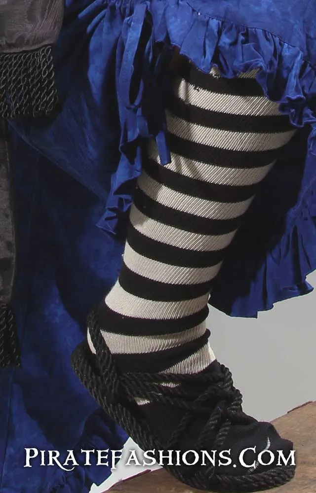 Striped Pirate Knee Socks