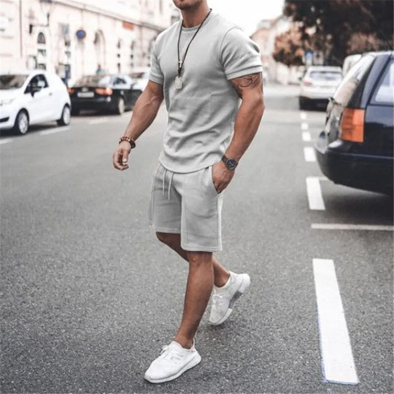 Stroll - Herren T-Shirt Und Shorts Set