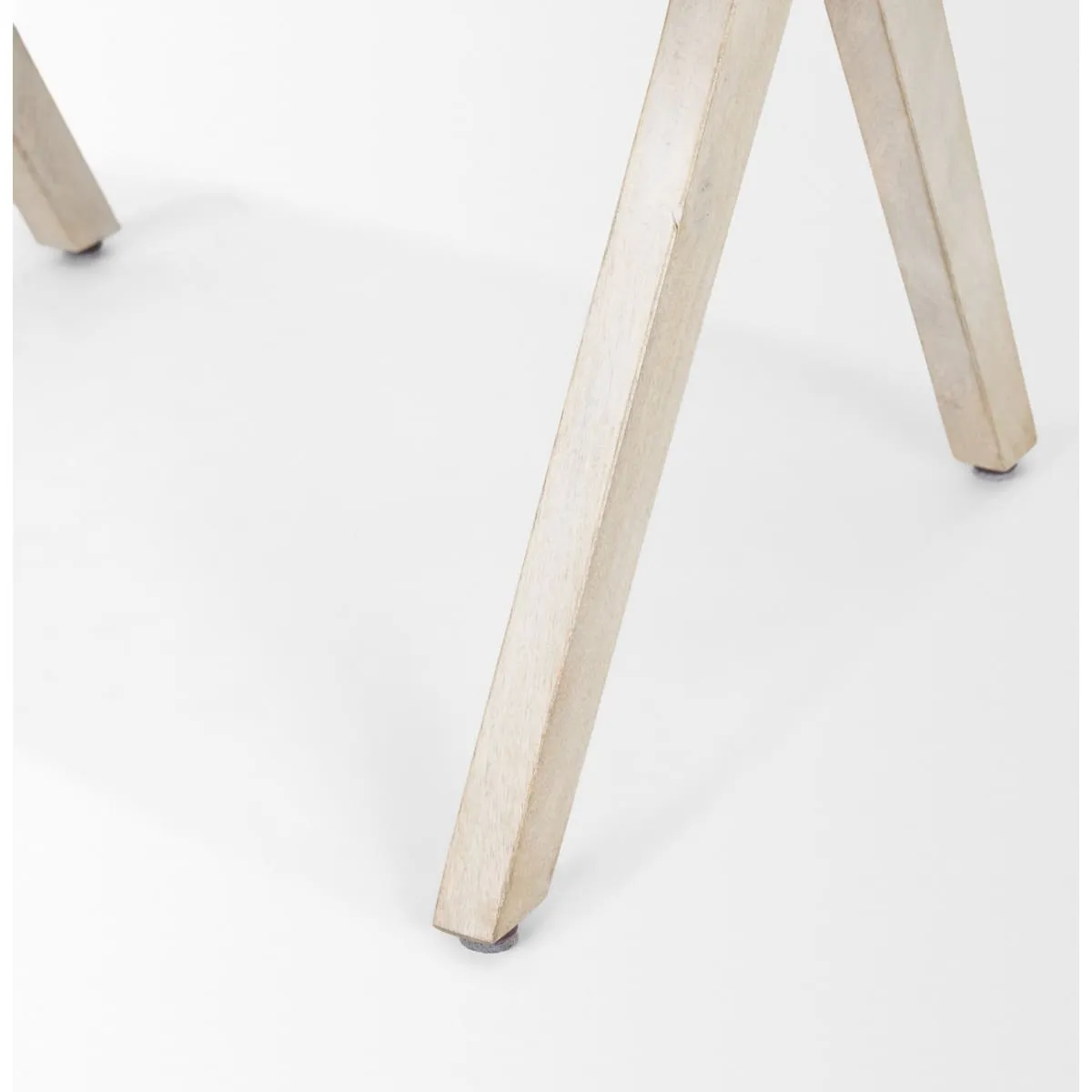 Topanga Dining Chair Cream Fabric | Blonde Wood