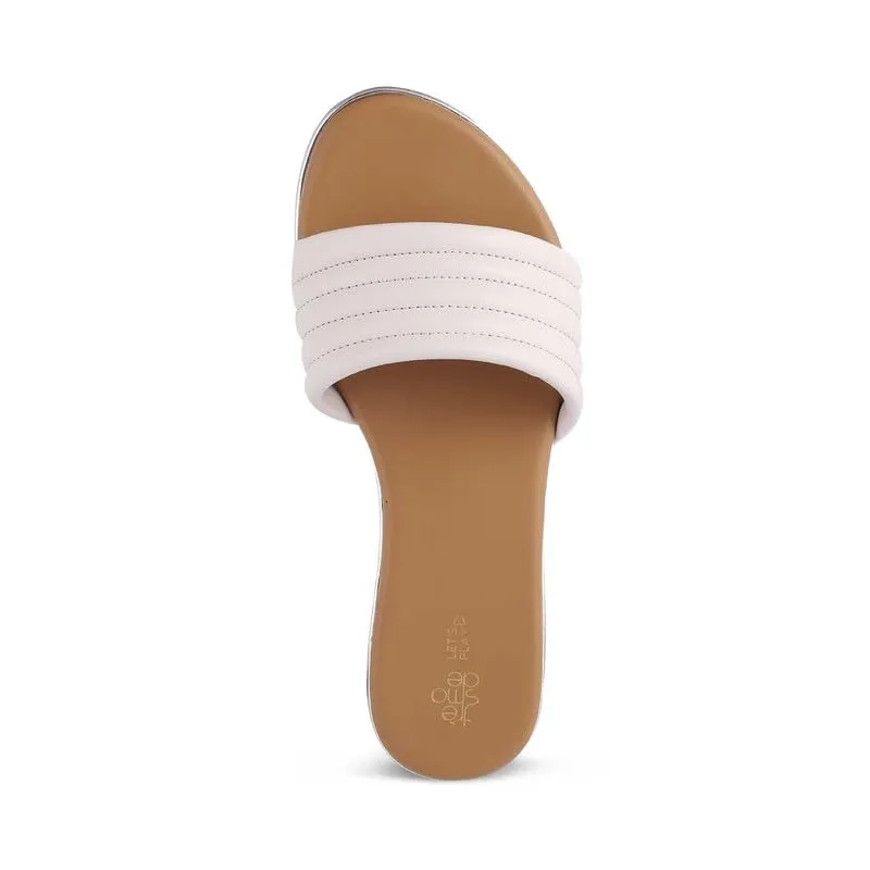 tresmode 240-SHAR WHITE SMART CASUAL FLATS EU/40 UK/7