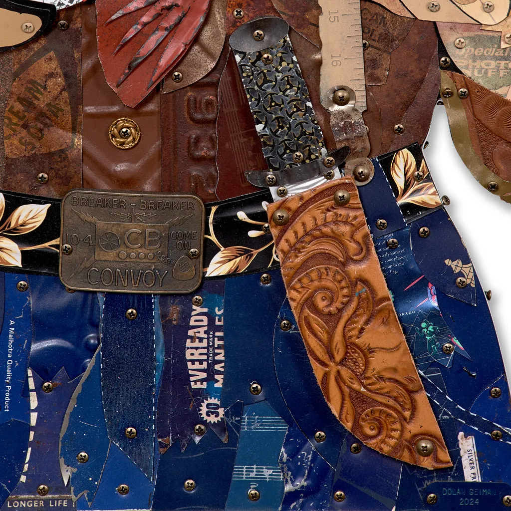 TROUTLAW original metal wall sculpture