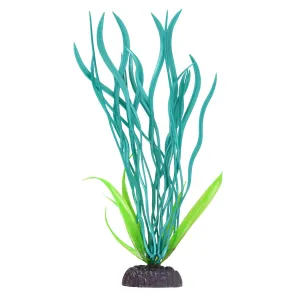 Underwater Treasures Pearl Finish Wave Val Turquoise Plastic Plant