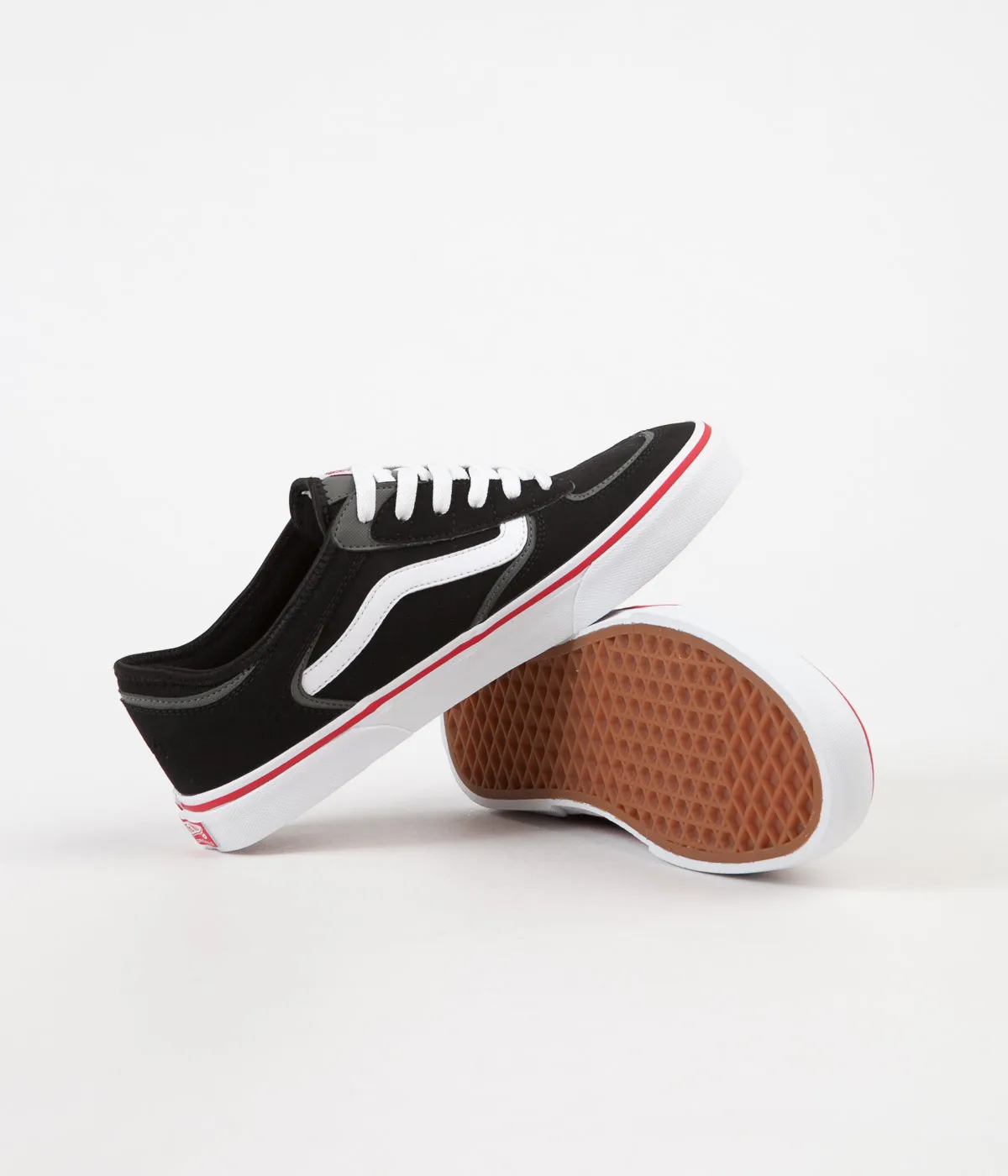 Vans Rowley Classic LX Shoes - Black / White / Red