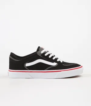 Vans Rowley Classic LX Shoes - Black / White / Red