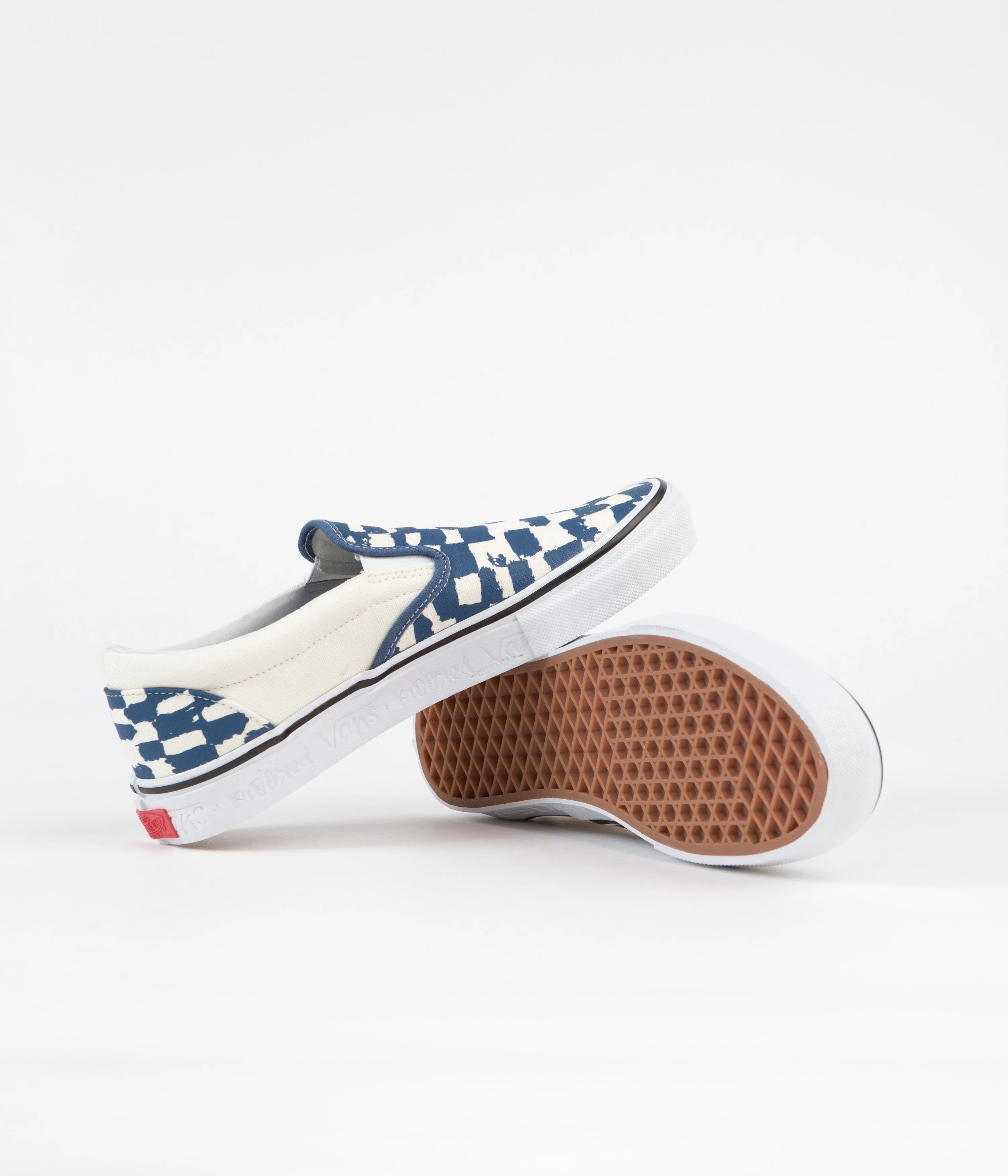 Vans Skate Slip-On VCU Shoes - (Krooked By Natas For Ray) Blue