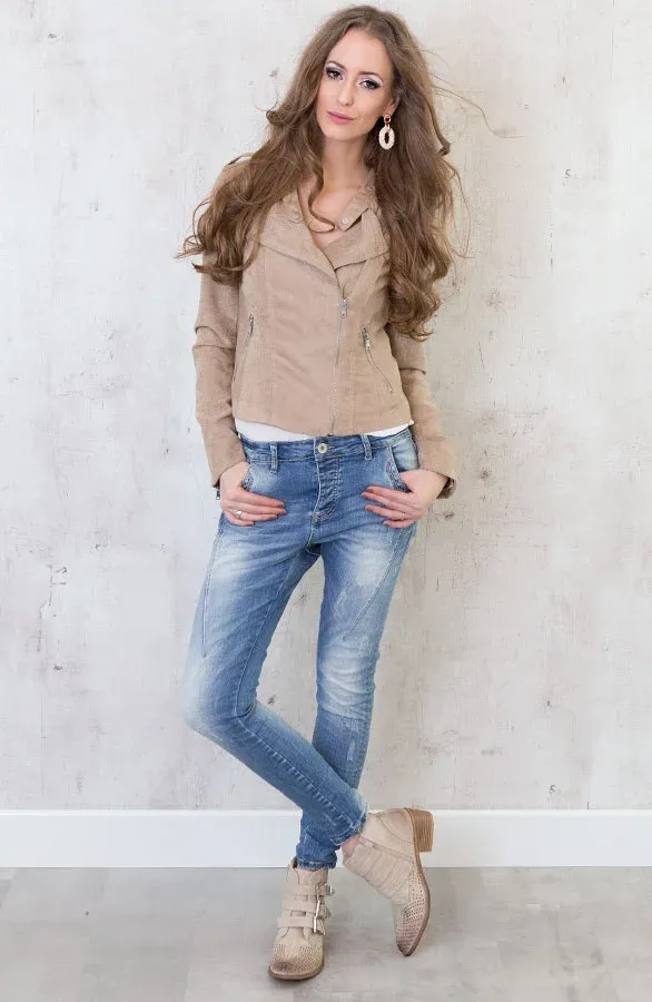 Wanted Buckle Boots Beige